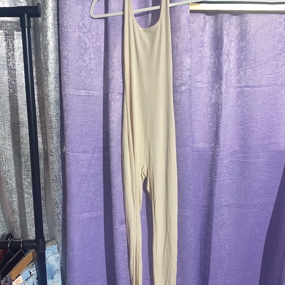 Stylish Beige Jumpsuit - Picture 1 of 6